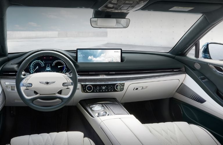 2022 Genesis Electrified G80 Front Interior and Dashboard